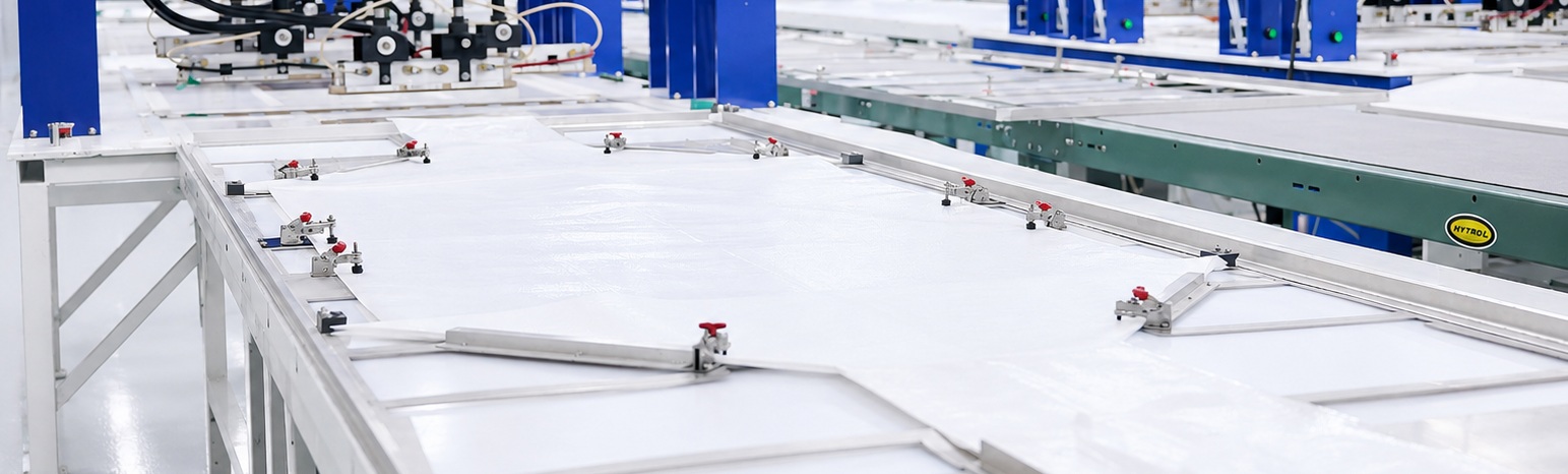 The Fusion straight-line production line, designed and built by AmeriGlobe